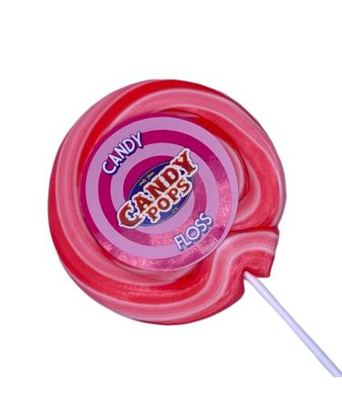 Candy Floss XL Large Wheel Lollies - Swirl Lollipops - Party Favour - Sweets - Rock Candy 75g 4 Inch Diameter 9 Inch Length (X 1)