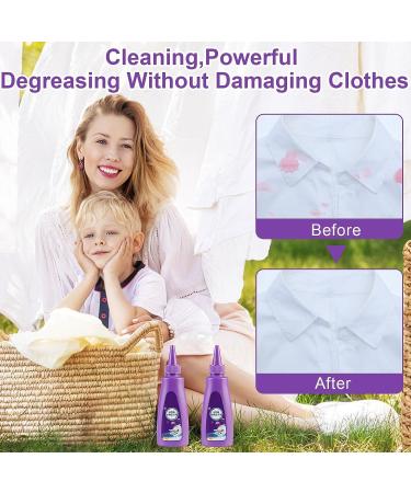 2023 Fast Stain Remover - 120ML Enzymatic Laundry Cleaner for Stubborn Stains Oil Stains & Clothing Care (White+Purple) - Shop Internationally - Buy Online on GoSupps.com