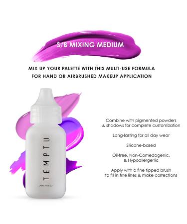 Temptu S/B Silicone-Based Airbrush Mixing Medium | Multi-Use Makeup Thinner | 1 Fl Oz - Convert Powder to Liquid Form - Buy Online on GoSupps.com