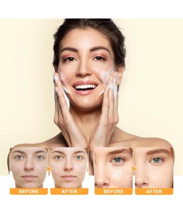 Jaysuing Turmeric Face Wash Turmeric Facial Cleanser Turmeric Facial Wash Turmeric Foaming Cleanser for All Skin Types(2pcs) - Buy Online on GoSupps.com