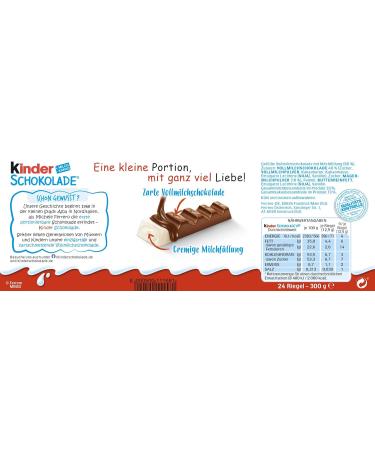 Buy Kinder Chocolate 300g - 24 Pieces (1 Pack) | International Shipping Available - Buy Online on GoSupps.com