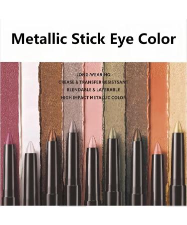 Buy Waterproof Eyeshadow Stick - Glitter & Matte Eye Shadow Pen Long-lasting Pencil Kits for Women & Girls (8 Colors) - Brighten Shimmer Eye Makeup - Buy Online on GoSupps.com