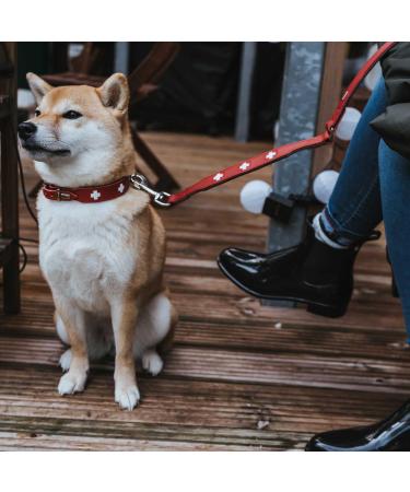 Buy HUNTER SWISS Leather Dog Collar - High Quality Red/Black Size 70 (L-XL) - International Shipping Available - Buy Online on GoSupps.com