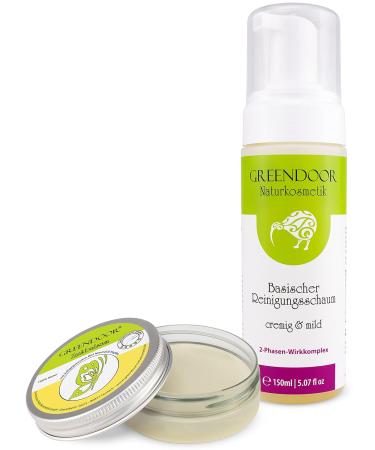 Greenendoor Anti-Pimple Set: Natural Balm & Foam to Reduce Pimples & Prevent Breakouts - Cruelty-Free Skincare - Buy Online on GoSupps.com