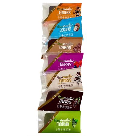 Rawmantic Dark Chocolate Vegan Energy Bars - 2.1 Oz (Pack of 12) | Dairy, Nut, and Gluten Free | Vegan Diet-Friendly | Non-GMO | Dark Chocolate Energy Snacks - Buy Online on GoSupps.com