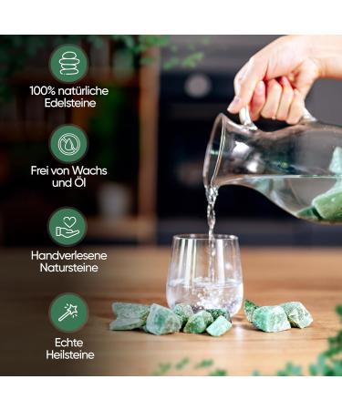 Puraja Aventurin Gemstone Set | Natural Premium Raw Stones | Healing & Chakra Crystals | 1000g Versatile Water Stones - Buy Online on GoSupps.com