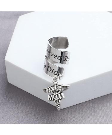 Zuo Bao MA Stethoscope ID - Perfect Medical Assistant Graduation Gift - 'She Believed She Could So She Did - Buy Online on GoSupps.com