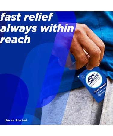 Alka-Seltzer Pain Relief Aspirin Effervescent Tablets for Fast Pain Relief 72 Ct - Buy Online on GoSupps.com