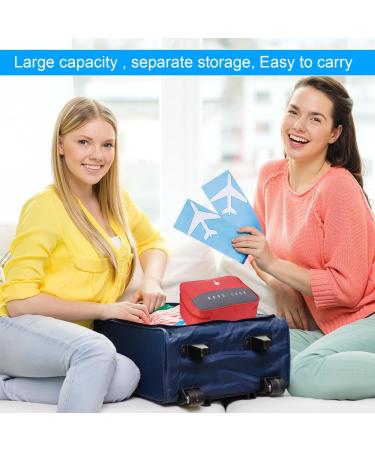 Fenar Travel Medication Bag - Large Capacity Waterproof First Aid Storage (2-Pack) - Portable Emergency Medicine Organizer for Home Office & Travel (Red) - Buy Online on GoSupps.com