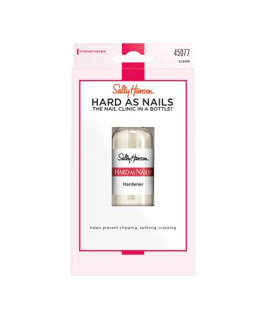 Sally Hansen Hard As Nails Nail Hardener Clear Strengthener 1 Count 0.45 Oz Nail Hardener Nail Strengthener Clear Nail Polish Nail Strengthening Polish Clear - 45077 0.45 Fl Oz (Pack of 1)
