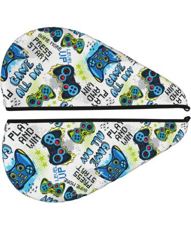 Quick-Dry Hair Towel Wrap | Button Turban for Speedy Hair Drying | Soft & Absorbent Head Towel - Buy Online on GoSupps.com