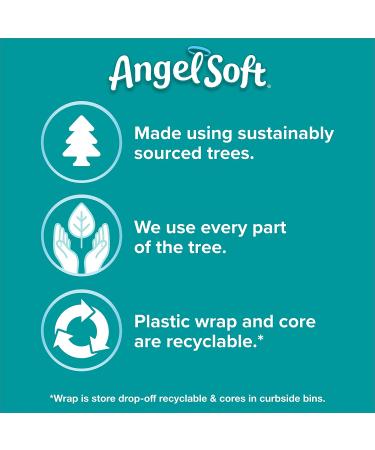 Angel Soft Lavender Scented Toilet Paper - 8 Mega Rolls (32 Regular) | 2-Ply Bath Tissue - 320 Sheets/Roll - Buy Online on GoSupps.com