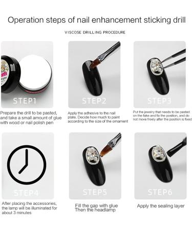 FEIlei 6 Grids Box Set Flat Back Rhinestones and Small Round Diamond Combination for DIY Nail Art Accessories Crystals - Buy Online on GoSupps.com