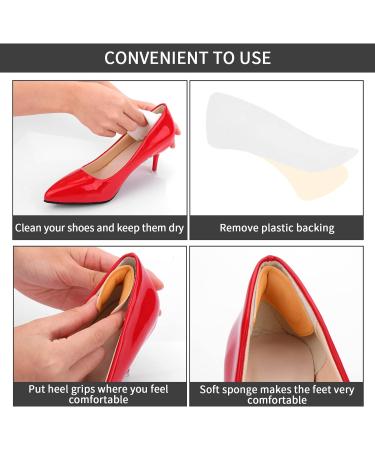 Sibba Heel Grips Liner & Toe Filler Inserts - Prevent Heel Slipping, Blisters & Pain - Nude (10 Pairs) - Buy Online on GoSupps.com