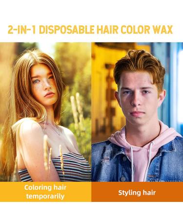 Buy soVoncare Golden Hair Wax Color - Temporary Hair Color Cream for Women & Men | Ideal for Parties Cosplay & Halloween - 4.23 oz (Gold) - Buy Online on GoSupps.com