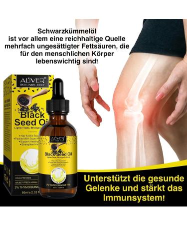 P-Beauty Organic Black Cumin Oil Drops 60ml - Cold-Pressed Natural Care for Hair & Skin Boosts Immunity Promotes Hair Growth Anti-Aging & Acne Relief - Buy Online on GoSupps.com