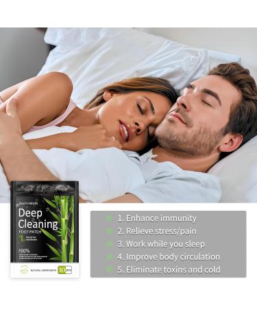 Detox Foot Patches 20 Pcs - Deep Cleansing & Stress Relief | 100% Natural Foot Detox Pads for Toxin Removal & Better Sleep - Enhance Blood Circulation - Buy Online on GoSupps.com