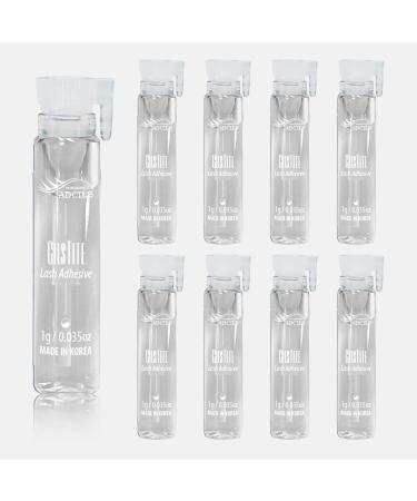 STRIP LASH GLUE CILSTITE CLEAR in a bottle with a stick 0.07oz(1g) x 12 pcs - Latex Free/Strong Hold for Individual Eyelashes/Eyelash Adhesive/Safe on Skin