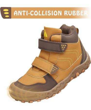 Mishansha Outdoor Ankle Hiking Boots | Boys Girls Trekking Shoes | Little Kid (4-8 Years) | Double Brown - Buy Online on GoSupps.com