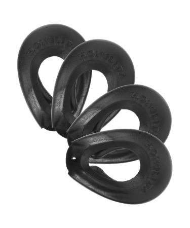 KALLORY 2 pairs Protector Perming Shower Home Oil Earmuffs Protectors Hairdressing Cap Black Toolsblack Earmuff Dyer of Bathing for Coloring Barber Supplies Spa Prtotection Dye Caps 8*5.5cm Black