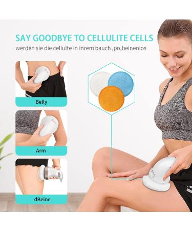 Anti-Cellulite Massage Device | Electrical Lymph Drainage with 3 Washable Pads for Belly Legs & Arms - Buy Online on GoSupps.com