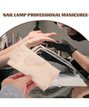 minkissy 2 Pairs Nail Gloves Nail Light Half Finger Gloves Light Protection Glove Manicures Protection Gloves Nail Gel Uv Protection Manicure Gloves Spandex Protector Fingerless Miss - Buy Online on GoSupps.com