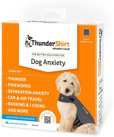 Buy Thundershirt Dog Coat XXS - Grey Melange | Best Comfort & Anxiety Relief for Dogs - International Shipping Available - Buy Online on GoSupps.com