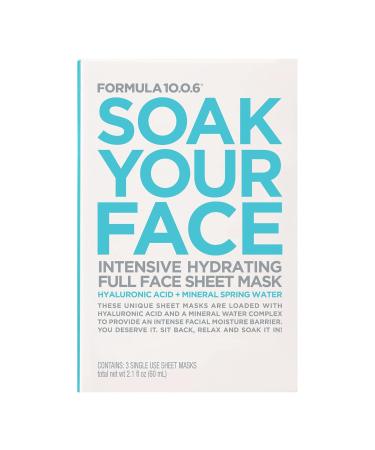 Buy Formula 10.0.6 Intensive Hydrating Sheet Mask - Soak Your Face | International Shipping Available - Buy Online on GoSupps.com