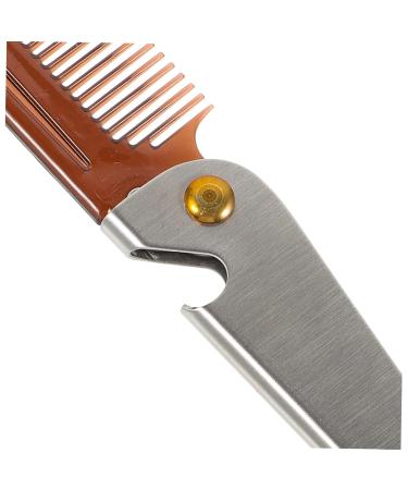 Frcolor Foldable Hair Comb & Beard Brush - Portable Stainless Steel Grooming Tool for Men | Salon Quality & Travel-Friendly - Buy Online on GoSupps.com