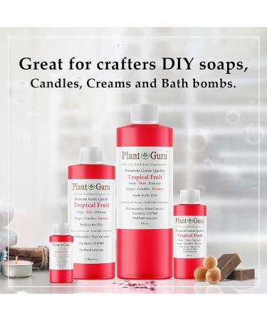 Tropical Fruit Fragrance Oil 8 fl. oz - Ideal for DIY Soap Candles Bath Bombs & Aromatherapy | Enhance Lotions & Creams - Buy Online on GoSupps.com