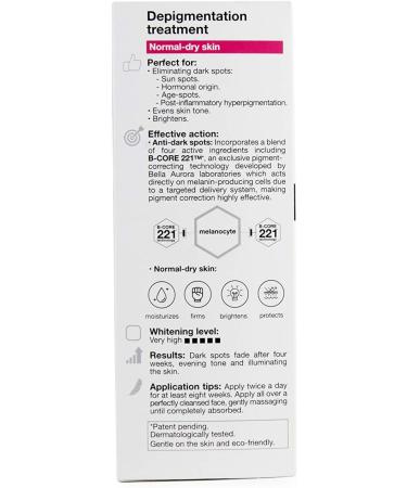 Bella Aurora | Intensive Anti-Dark Spot Treatment | Normal to Dry Skin | 30ml | SPF 20 | Anti-Aging Cream | Facial Skin Depigmentation | Bio10 Forte - Buy Online on GoSupps.com