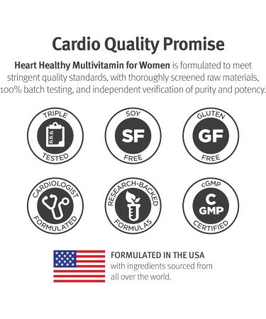 Dr. Sinatra Heart Healthy Multivitamin for Women | Vitamin D, B12, C, E, Biotin, Folate & Zinc | 90 Tablets - Buy Online on GoSupps.com