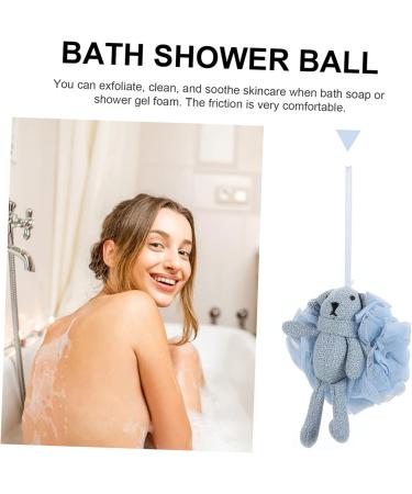Angoily 1pc Cartoon Bath Ball Shower Back Scrubber Body Scrubber Ball Shower Scrubber Ball Bath Shower Sponge Loofahs Body Scruber Baby Sponge Toddlers Toys Pouf Mesh Cotton Fabric Child - Buy Online on GoSupps.com