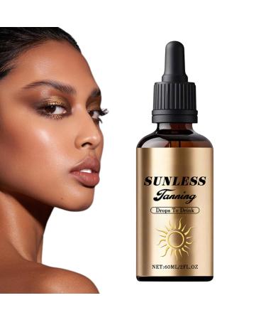 Gouttes Autobronzantes Sans Soleil - 60ml Gouttes Autobronzantes Absorber Produit | Bronzant Visage & Corps clat Naturel Hommes Femmes Types de Peau S che Sensible