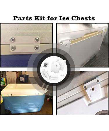 High Strength Cooler Hinge and Latch Kit - Replacement Parts for Ice Chests - Repair & Replace Cooler Components with Ease - Buy Online on GoSupps.com