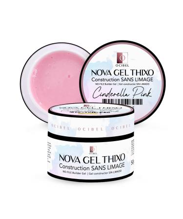 OCIBEL Thixo No-Filling Builder Gel 50g - TPO & HEMA Free - Cinderella Pink