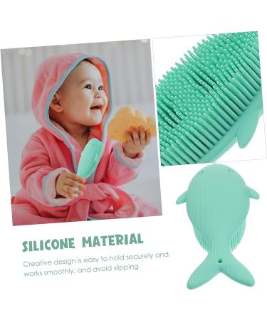 4pcs FOMIYES Silicone Newborn Baby Massage & Shampoo Brush Set - Soft Shower Scrubber for Bathing Supplies - Buy Online on GoSupps.com