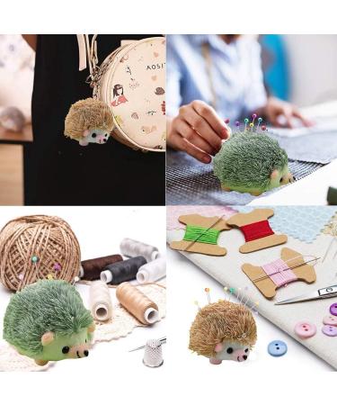 Hedgehog Pin Cushion Set with 100 Butterfly Pins for Sewing DIY Projects - Buy Online on GoSupps.com
