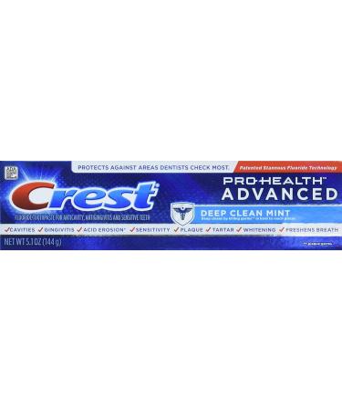 Crest Pro Health Advanced Deep Clean Mint Toothpaste 5.1 oz - Pack of 12 | International Shipping Available - Buy Online on GoSupps.com