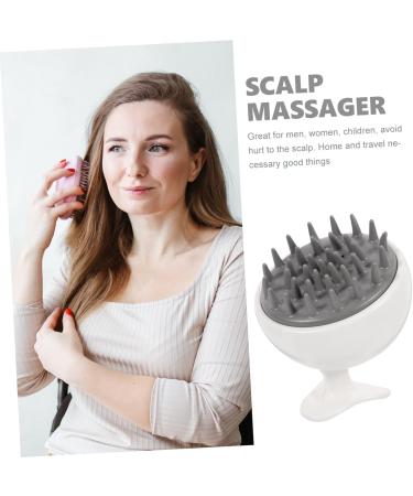 Frcolor 10 StK Shampoo Massage Brush - Professional Silicone Scalp Massager for Daily Head Care - Buy Online on GoSupps.com