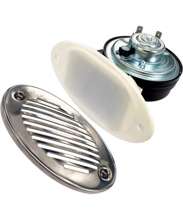 Marine Boat Horn 12V 125DB Waterproof Stainless Steel with Mounting Screws - Buy Online on GoSupps.com