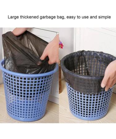 2Rolls /100pcs Household Rubbish Bag For Bathroom Garbage Bag Kitchen Points Off Trash Can Bin Disposable Plastic Bags Black 2 rolls /100pcs - Buy Online on GoSupps.com