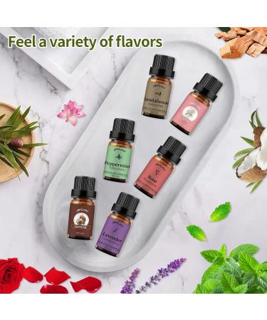 Rose Lavender Sandalwood Lotus Peppermint Coconut Essential Oils Set 100% Pure Natural Fragrance Oil Gift kit for Diffuser Home Care Candle Making Aromatherapy Humidifiers 6PCS - 01 20.00 ml (Pack of 3) - Buy Online on GoSupps.com