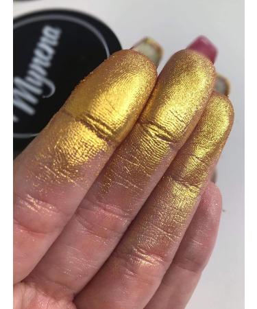 Mynena Yellow Gold Highlighter Powder for Face and Body Vegan, Paraben-Free, Cruelty-Free - Buy Online on GoSupps.com