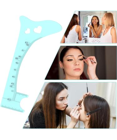 Eyebrow Shaping Template | Silicone Eyebrow Makeup Mapping Template | Brow Positioning Ruler Makeup Guide Tool Professional Quick Eye Makeup Tool Blue - Buy Online on GoSupps.com