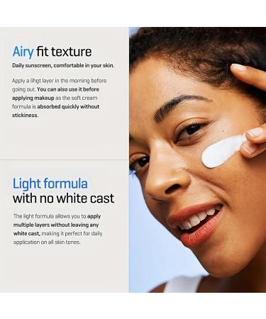 Face Sunscreen SPF 50 Face Sunscreens Suncream Factor 50 Face Face SPF 50 Ultra-Light Texture for Acne-Prone Skin Non Greasy Waterproof Broad Spectrum UVA/UVB Protection Sun Creen - Buy Online on GoSupps.com