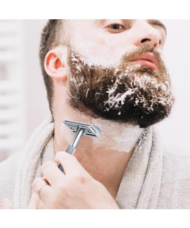 Eco-Friendly Safety Razor for Men - Zero Waste Metal Razor with 10 Blades | Chrome Silver Design - Buy Online on GoSupps.com