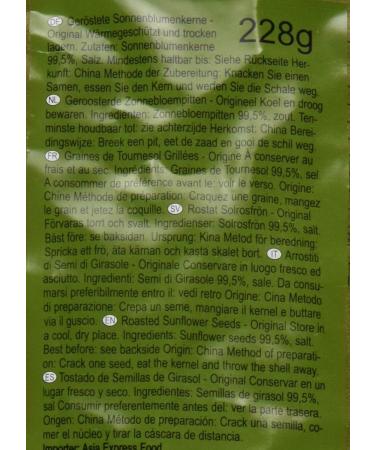 CHACHA Roasted Sunflower Seeds Original - 228g Pack | Premium Healthy Snack for International Shipping - Buy Online on GoSupps.com
