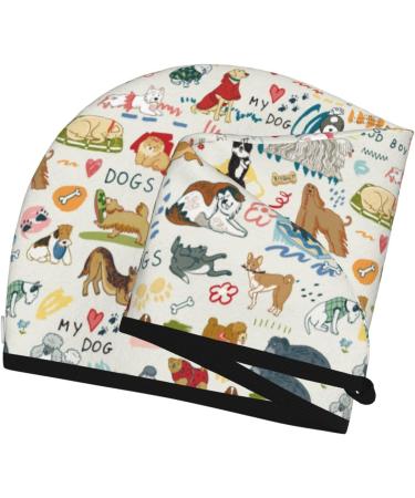 Hair Towel Wrap for Quick Drying | Button Turban & Head Towel for Pets & Dogs - Buy Online on GoSupps.com
