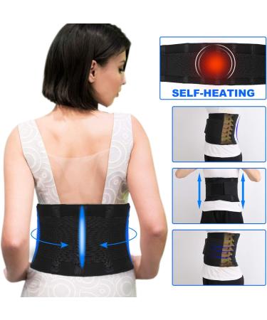 Adjustable Lower Back Brace for Men & Women - Pain Relief & Support Belt for Sciatica - Breathable Mesh XXL Size - Buy Online on GoSupps.com